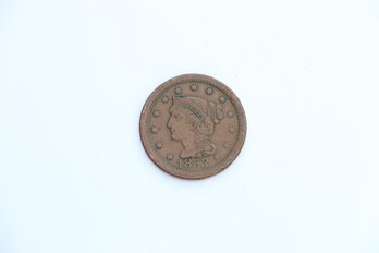 1853 Large Cent Penny Coin