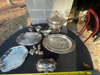 LOT OF MISC. SILVERPLATE