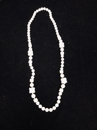 White Beaded Necklace 311