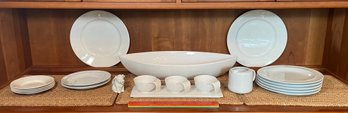 White Dish Collection: HC, Royal Doulton Symmetry, Denby, Tannex, Christopher Stuart Optima, Creamers No Chips