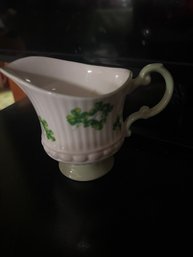 Queen's Rosina Bone China Small Shamrock Clover Fluted Pitcher
