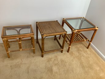 Trio Of Bentwood Side Tables