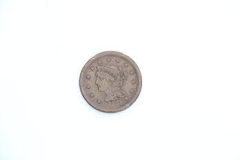 1851 Large Cent Penny Coin