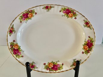 Royal Albert Old Country Roses 13' Oval Serving Platter/Tray Made England