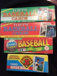 Lot Of 4 Complete Baseball Card Sets - See Pictures And Description - M