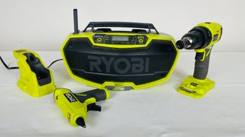 Misc Lot Of Ryobi Cordless Tools