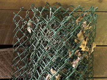 Barn Find! Another Coil Of Green Chain Link Fencing