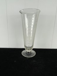 Pharmacist's Graduated Pedestal Measuring Beaker