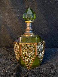 Antique Green Decorative Bottle