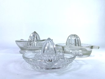 Vintage Glass Citrus Juicers