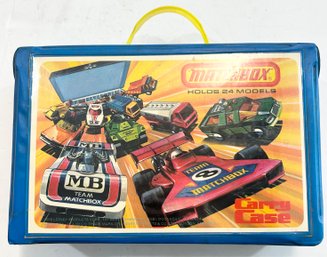 1976 Matchbox Carry Case W/ Matchbox, Hotwheels, & Other Toy Vehicles