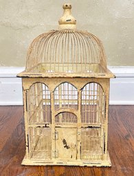 A Vintage Metal Birdcage