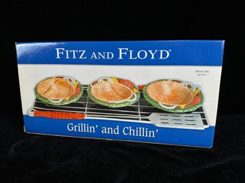 Fitz And Floyd Grillin' And Chillin' 5 Piece Set