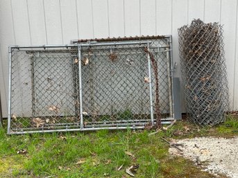 Barn Find! Chain Link Fence Panels & Coiled Fencing