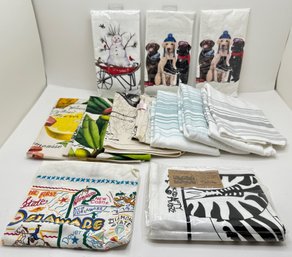 12 Kitchen Towels & Tea Towels, Some New