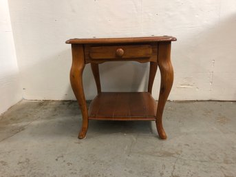 Vintage Provincial Style Solid Wood End Table