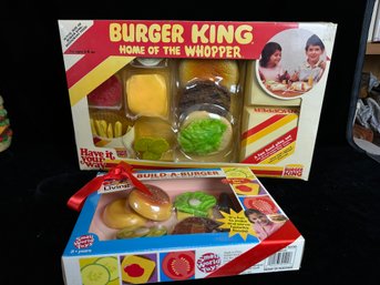 Build A Burger Play Set Lot