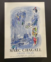 Marc Chagall Lithograph Grand Palais 1969