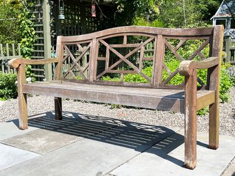 A Classic Teak Garden Bench