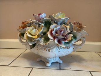 Capodimante Porcelain Floral Vase 14'