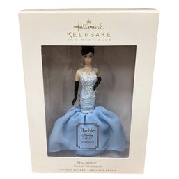 Collectible Hallmark Keepsake Mattel Barbie Doll Fashion Model The Soire Christmas Ornament