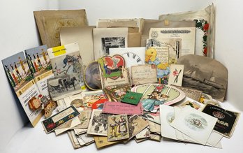 Antique & Vintage Letters, Cards, Ads, Original Art & Other Paper Ephemera