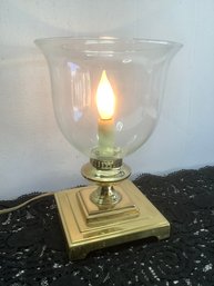 Brass Based Faux Candle Light Fixture