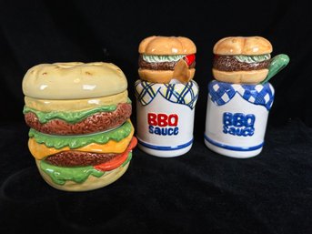 Burger Condiment Bowls And S&p Shakers