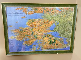 Map Of West Galway, Connemara & South Mayo Ireland In Frame