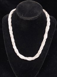 Gorgeous BA Suarti Bali Indonesia Sterling Strands Necklace 322