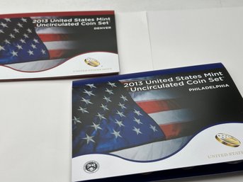 2013 United Stats Mint Uncirculated Coin Set - Denver & Philadelphia