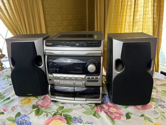 TEAC 3-Disc CD Player & Dual Tape Deck Stereo