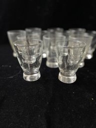 Etched Footed Glasses