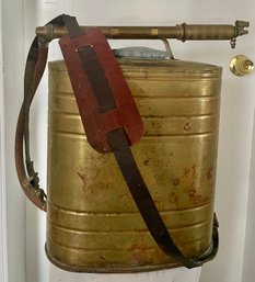 Antique D.B. Smith & Company Brass Indian Fire Pump