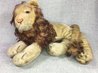 Large Rare Vintage Mohair STEIFF Leo Lion - Reclining Pose - Great Condition For Age - Find Comp Online