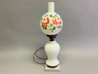 Glass Hand Painted Lamp