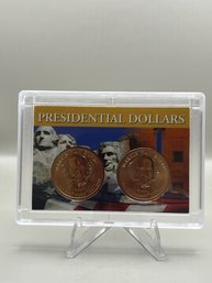 Beautiful Presidential Dollars 2008 P And D Martin Van Buren In Plastic Case