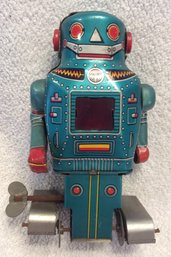 Vintage 1960s Noguchi Mechanical Mighty Tin Windup Robot