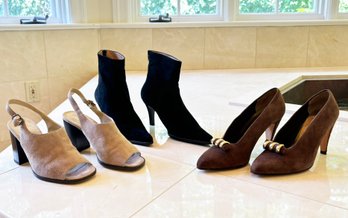 A Collection Of Italian Leather Pumps From Adrienne Vittadini, Va Spiga And More - Size 7-7.5-