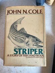 1978 First Edition Striper -fishing Book By John N. Cole