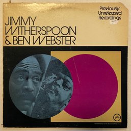 Jimmy Witherspoon And Ben Webster - Previously Unreleased Recordings V6-8835 EX