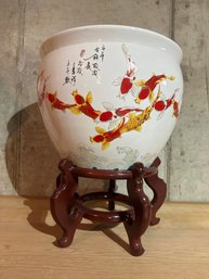 Decorative Porcelain Bowl Made In China With Stamp With Stand