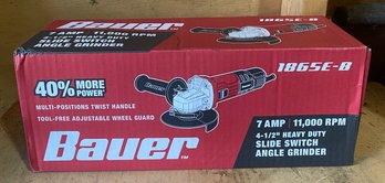 New In Box Bauer Angle Grinder