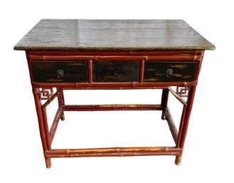 Beautiful 19th Century Bamboo Desk/Writing Table