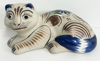 Beautiful Vintage Mexican Stoneware Cat