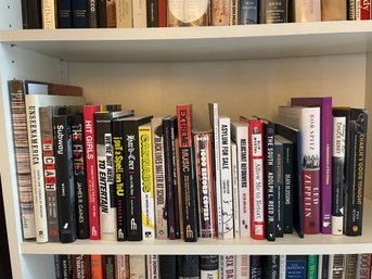 Content Of A Books Shelf .(book Lot #7) Mostly Music, Cult And More