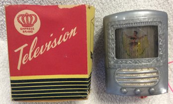 Vintage Empress Brands Mini Toy Television In Box