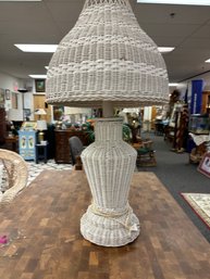 Wicker Table Lamp