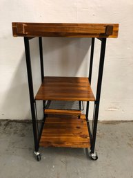 Oasis Acacia Wood Rectangular Kitchen Cart