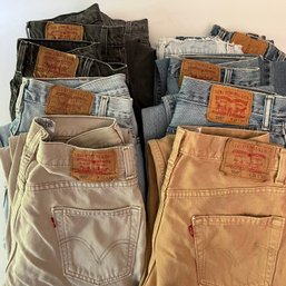 A Group Of 10 Vintage Levi Jeans - Reseller Alert